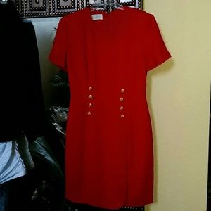 Kim Rogers red dress